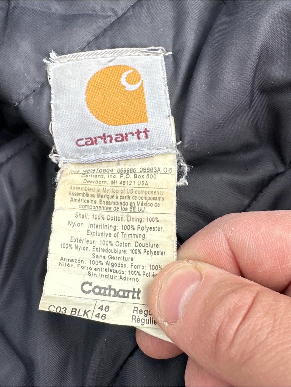 Vintage Carhartt Canvas Arctic Work Jacket Men’s Size XL - Picture 3 of 7